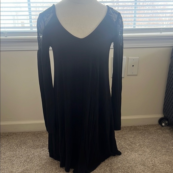 Black Long Sleeve Dress - Picture 1 of 5
